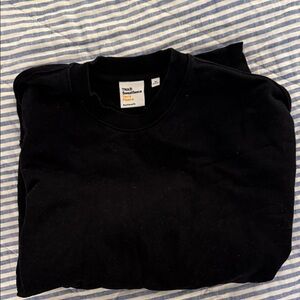 Aritzia Black TNA Sweatfleece Sweater